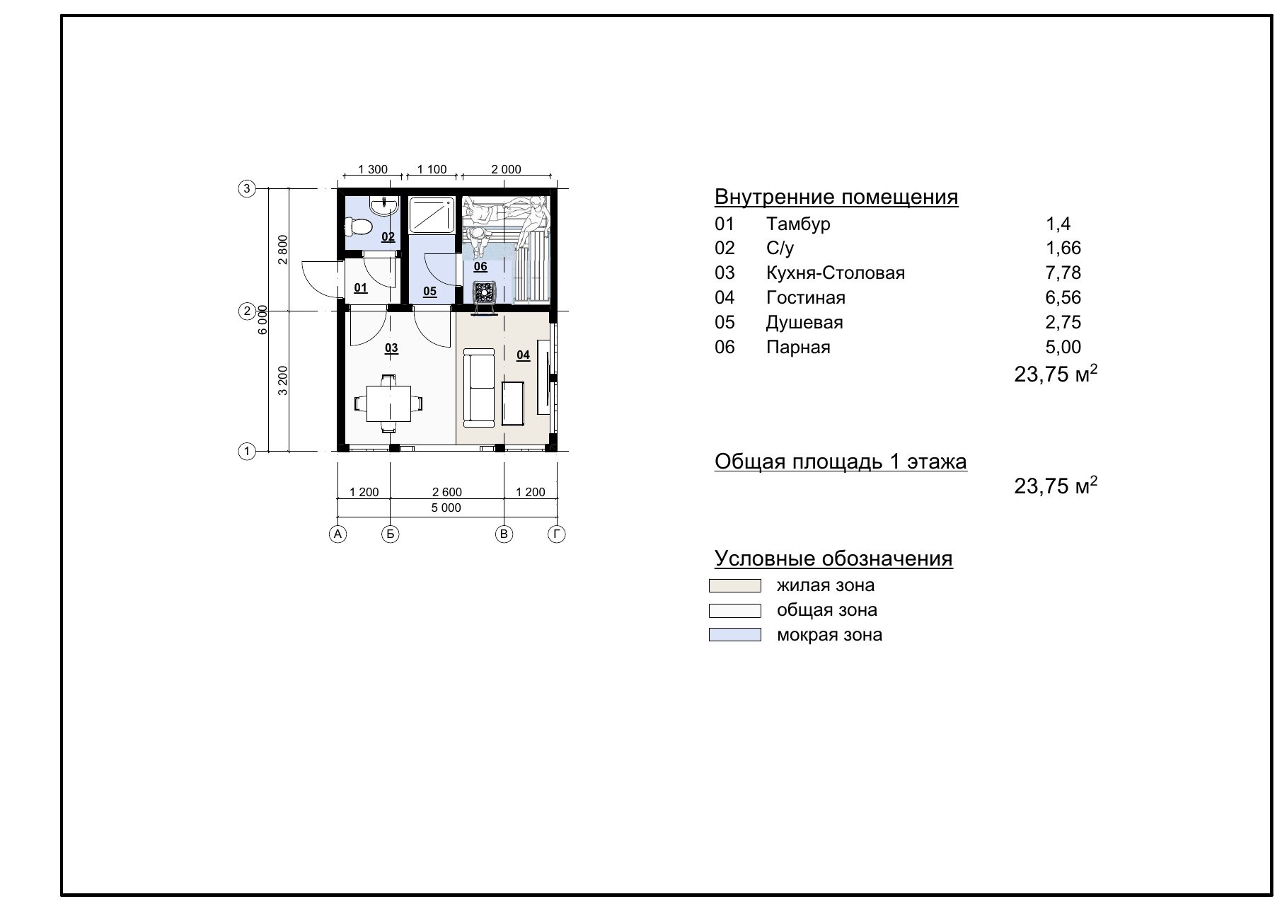 Планировка бани 5 на 6 без террасы